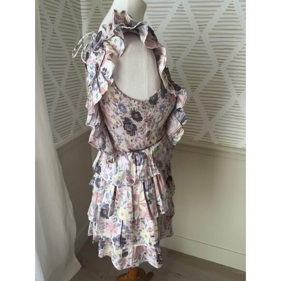 Karlie Women’s Small Floral Vintage Smock Mini Dress - Picture 9 of 10